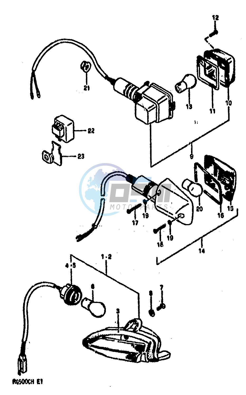 TURNSIGNAL LAMP (E1,E4,E6,E24)