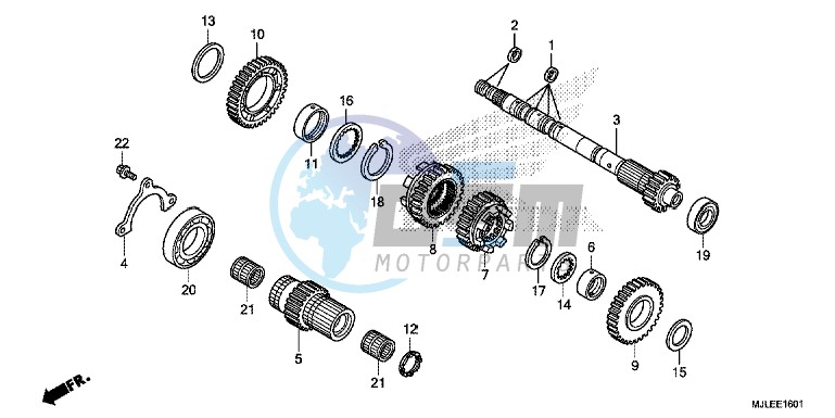 TRANSMISSION ( MAINSHAFT) (NC700SD/ 750SD)