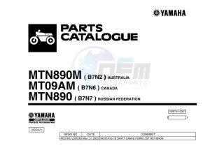 MT-09 MTN890 (B7N7) drawing Infopage-1