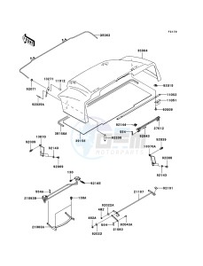 MULE 3010 TRANS 4x4 DIESEL KAF950E8F EU drawing Fenders