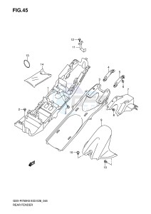 GSX-R750 (E3-E28) drawing REAR FENDER