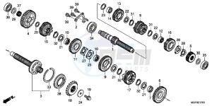 CBR1000RRE Fireblade 2ED drawing TRANSMISSION