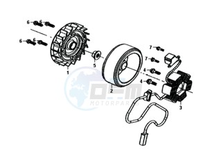 JET 4 50cc (L8) EU EURO4 drawing MAGNETO / FLYWHEEL