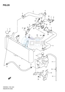 SV650S (E2) drawing RADIATOR HOSE