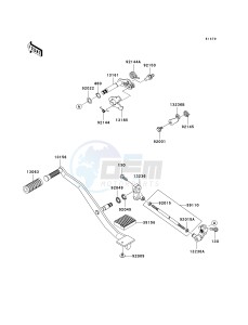 VN 900 B [VULCAN 900 CLASSIC] (6F-9F) B9F drawing GEAR CHANGE MECHANISM