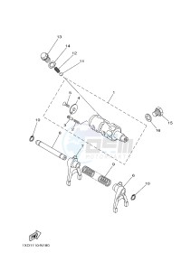 YXM700ES YXM70VPSH (B42N) drawing SHIFT CAM & FORK