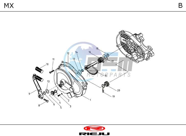 ENGINE  Crank case right