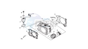 MAXSYM 400 EFI drawing CYLINDER MET PISTON