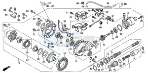 TRX450FM drawing FRONT FINAL GEAR