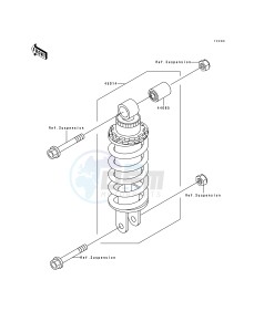 ZX 600 D [NINJA ZX-6] (D2-D4) [NINJA ZX-6] drawing SHOCK ABSORBER