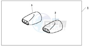 GL18009 Australia - (U) drawing OVAL TAIL EXHAUST FINISHER