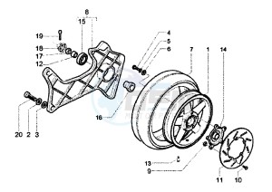 X9 EVOLUTION 250 drawing Rear Wheel