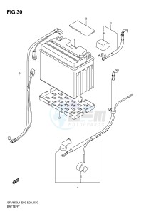 SFV650 (E3-E28) Gladius drawing BATTERY (SFV650L1 E3)