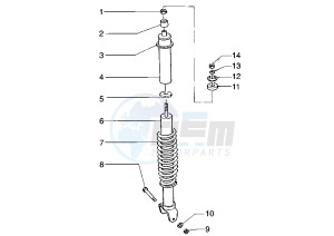 SKIPPER 125-150 drawing Rear Damper