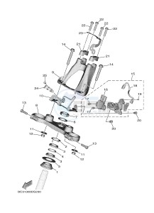 XP530 XP530D-A TMAX DX ABS (BC38) drawing STEERING