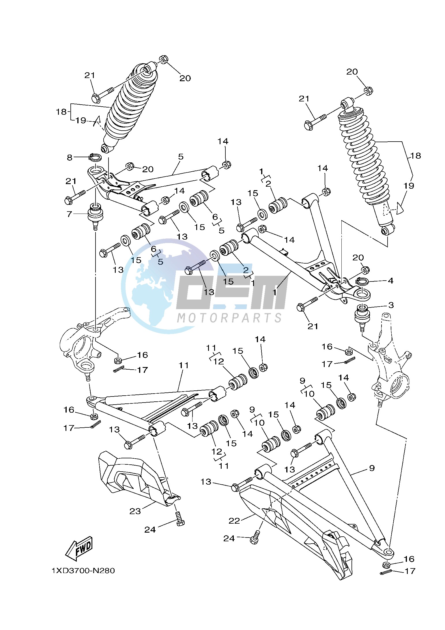 FRONT SUSPENSION & WHEEL