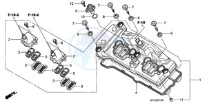 CBR1000RA9 U / ABS MME SPC drawing CYLINDER HEAD COVER