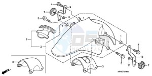 CBR125RWA Korea - (KO) drawing FRONT FENDER