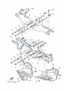 YFM700FWAD (BFE4) drawing REAR ARM