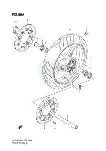 GSF-1250 BANDIT EU drawing FRONT WHEEL