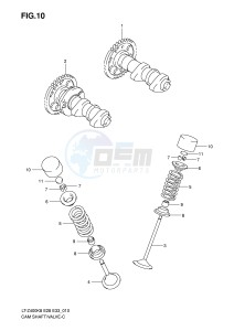 LT-Z400 (E28-E33) drawing CAMSHAFT VALVE