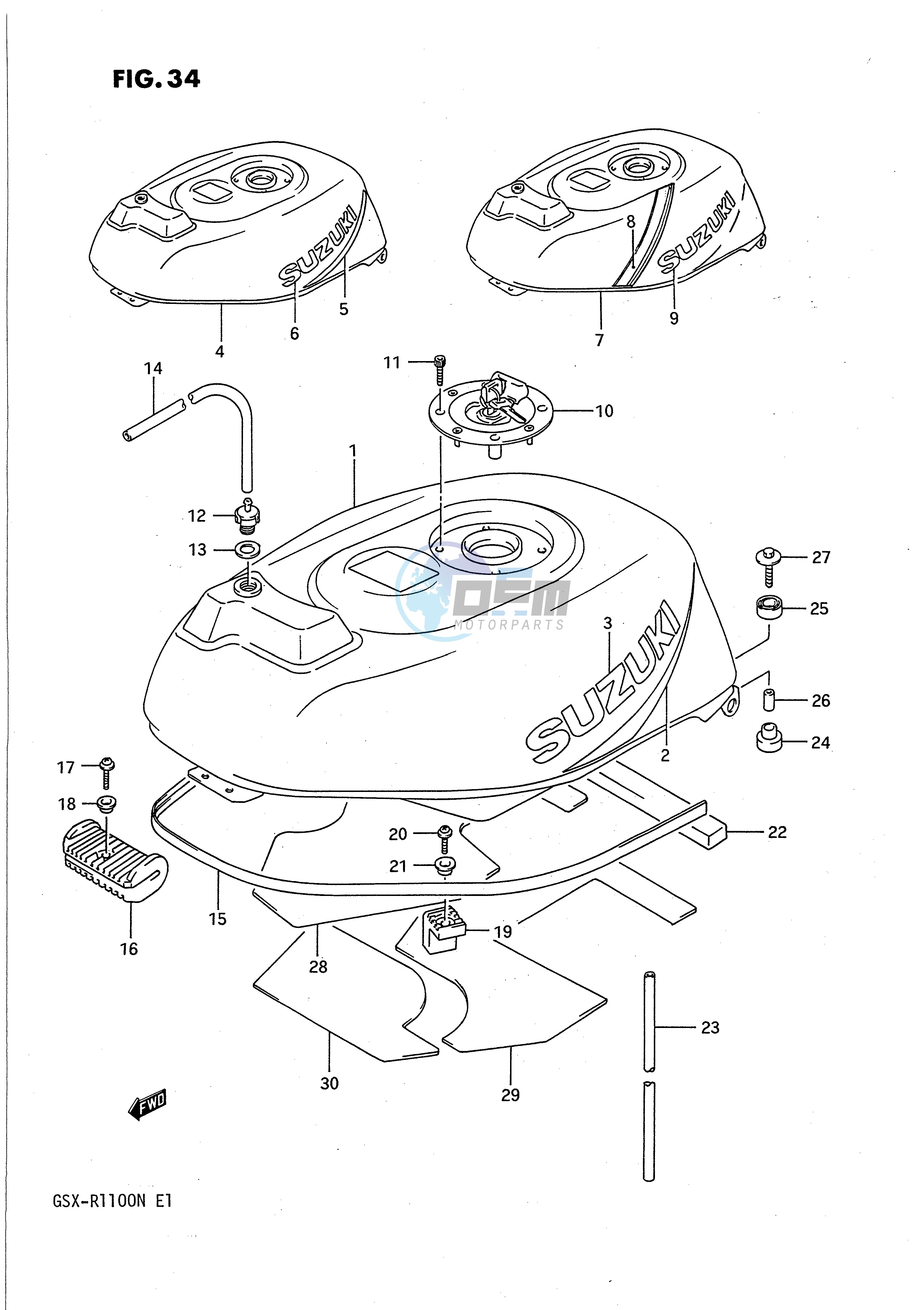 FUEL TANK (MODEL M)