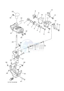 YFM450FWAD YFM45FGPAD GRIZZLY 450 EPS (1CTU 1CTV) drawing SHIFT SHAFT