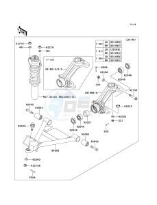 KAF 620 H [MULE 3010 4X4 HARDWOODS GREEN HD] (H6F-H8F) H7F drawing FRONT SUSPENSION