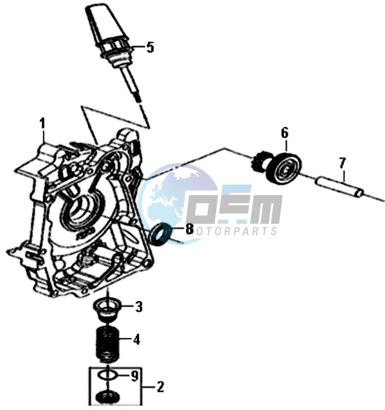 CRANKCASE RIGHT / START MOTOR