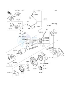 EX250 J [NINJA 250R] (J8F-J9FA) J9FA drawing STARTER MOTOR