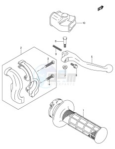 DR-Z400 (E3-E28) drawing RIGHT HANDLE LEVER