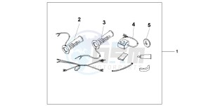 CB600F CB600F drawing GRIP HEATER SS/ON-OF