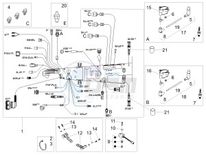 V7 III Special 750 e4 (NAFTA) drawing Central electrical system