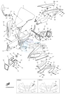 YZF-R6 600 R6 (2CXM 2CXN) drawing COWLING 1