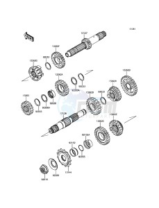 KLX450R KLX450AGF EU drawing Transmission