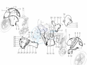 MP3 300 YOUrban ERL drawing Wheel housing - Mudguard