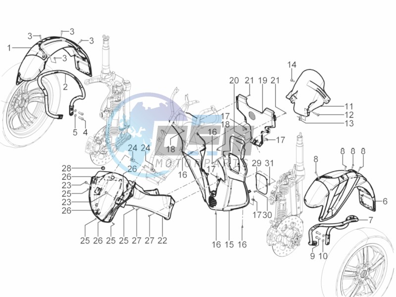 Wheel housing - Mudguard