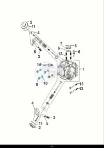 FIDDLE IV 50 (XG05W1-NL) (E5) (M1-M3) drawing CYLINDER HEAD