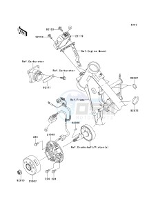 KX 65 A [KX65 MONSTER ENERGY] (A6F - A9FA) A7F drawing GENERATOR