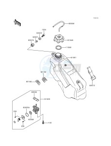 KX 250 K [KX250] (K3) [KX250] drawing FUEL TANK