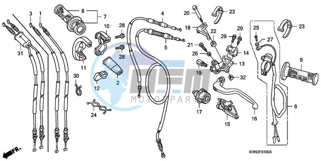 HANDLE LEVER/SWITCH/CABLE