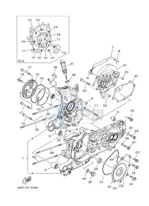 XC115S D'ELIGHT (2EP1 2EP3) drawing CRANKCASE