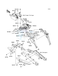 Z1000 ZR1000DCF FR GB XX (EU ME A(FRICA) drawing Rear Fender(s)