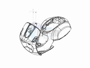 LX 50 4T 2V 25 Kmh Touring NL drawing Frame - bodywork