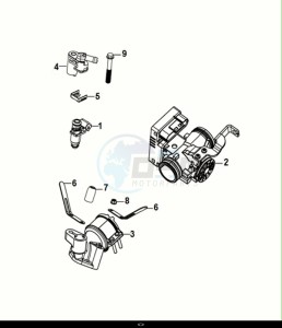 FIDDLE IV 125 (XG12WW-IT) (E5) (M1) drawing ECU SET