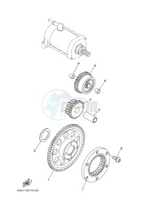 YXM700E YXM700PE MP 700 EPS (1XPC) drawing STARTER CLUTCH