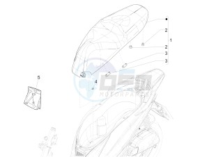 Medley 125 4T ie ABS (APAC) drawing Saddle/seats