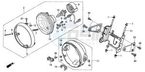 CB1300S CB1300SUPERBOLD'OR drawing HEADLIGHT (1)