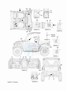 YXE1000EW YX10ERPAN (B4MF drawing EMBLEM & LABEL 1