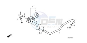 CB600FC drawing AIR INJECTION CONTROL VALVE